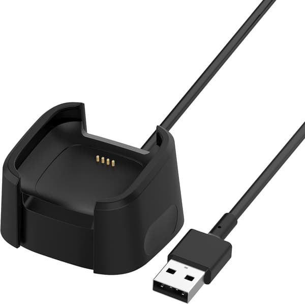 Versa2 opladerkabel (A) $ Gælder for Fitbit Versa 2 smartur oplader Versa2 opladerkabelbeslag opladningsbase