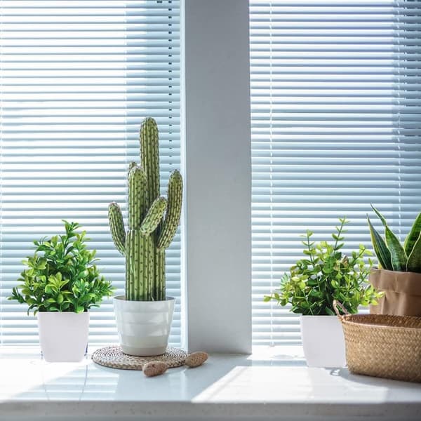 Kunstige minplanter, falske potteplanter, 4 stk