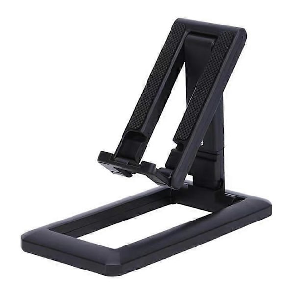 Sort Telefonholder, Bærbar Smartphoneholder Multi-Vinkel Justerbar Ultralet Universal Desktop Telefon Dock PC til iPhone 12, iPhone 11, Se, XR, P30 Li