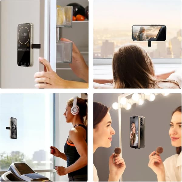 Sugproppsfäste, Magnetisk sugtelefonfodral Sticky Grip för väggduschspegelbil