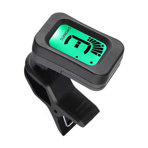 Guitar Tuner 12 Lige Temperament Multifunktionel Clip On Elektronisk Tuner til Ukulele Bas Violin Tuner
