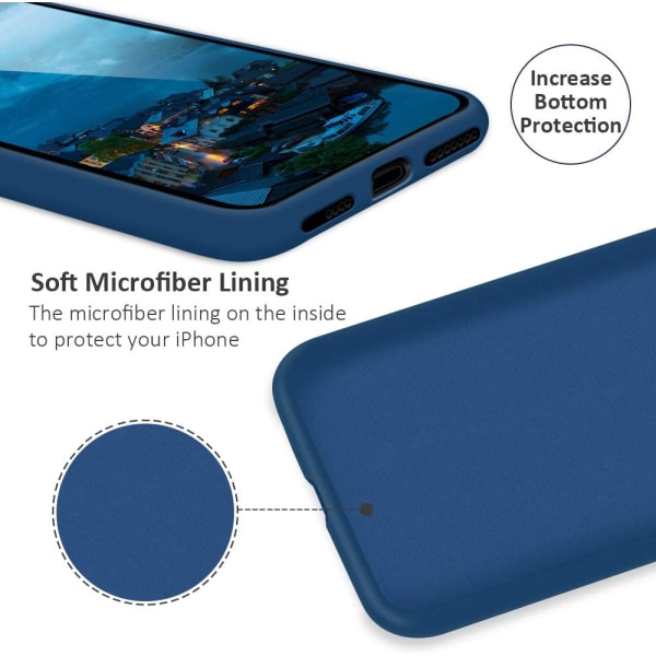 iPhone XS Case, iPhone X Case, Liquid Silicone Case with Soft