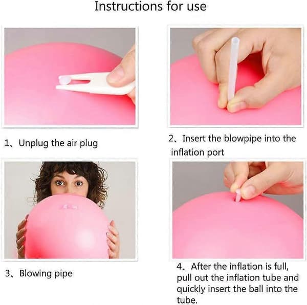Pilatesboll, Yogaboll Halkfri Anti-Burst Träningsboll (rosa)
