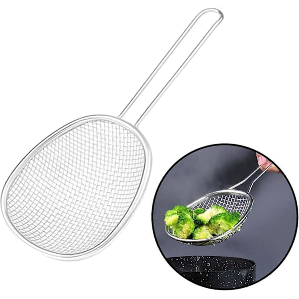 Köksdurkslagset i rostfritt stål med grovmaskig design för enkel rengöring och underhåll