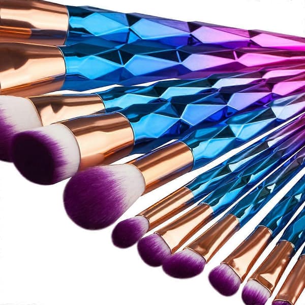 1 stk. seks-sidet makeupbørste 18 cm makeupværktøj foundationbørste skønhedsartikler