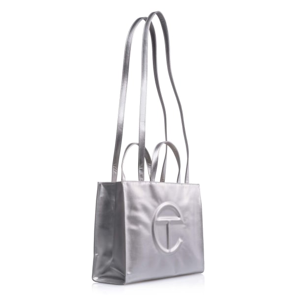 Telfar One Shoulder Messenger Bags för kvinnor Handväska silver Mini