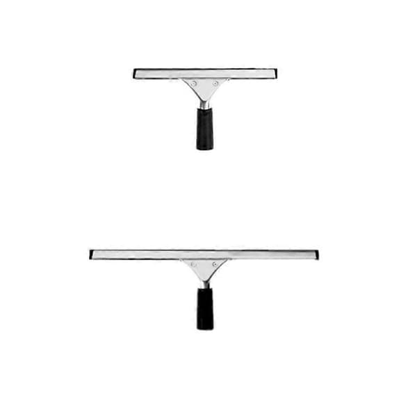 1 stk. 25 cm og 1 stk. 40 cm professionel vinduesskraber, glasrenser, sort