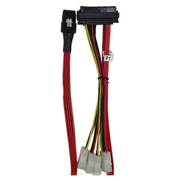 Mini SAS36P SFF 8087 till SAS29P SFF-8482 Hårddiskkabel Transmissionskabel MINI SAS Datakabel 1M