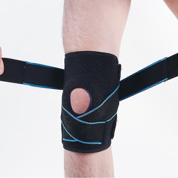 Knæbind med laterale stabilisatorer og gelpuder for perfekt knæstøtte