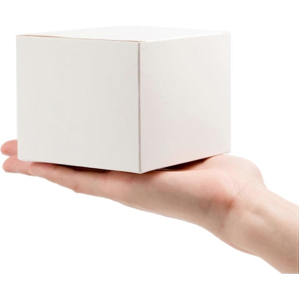 10-pak Papæsker til Gaver - 10x10x8,6 cm Cupcake/Håndværksbeholdere