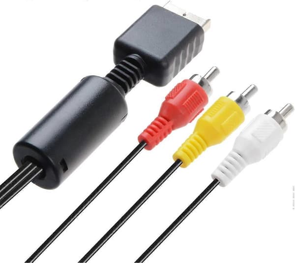 RCA Audio Video Kabel Spelkonsol Tillbehör AV-kabel för PS1 PS2 PS3 Playstation 1.8m