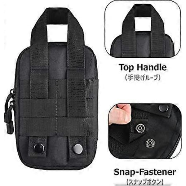 Taktisk EDC-väska, Molle-verktygsväskor Gadget Organizer Telefonhållare Midjeväska IFAK-väska Smartphone-väska Verktygshölster Ficka