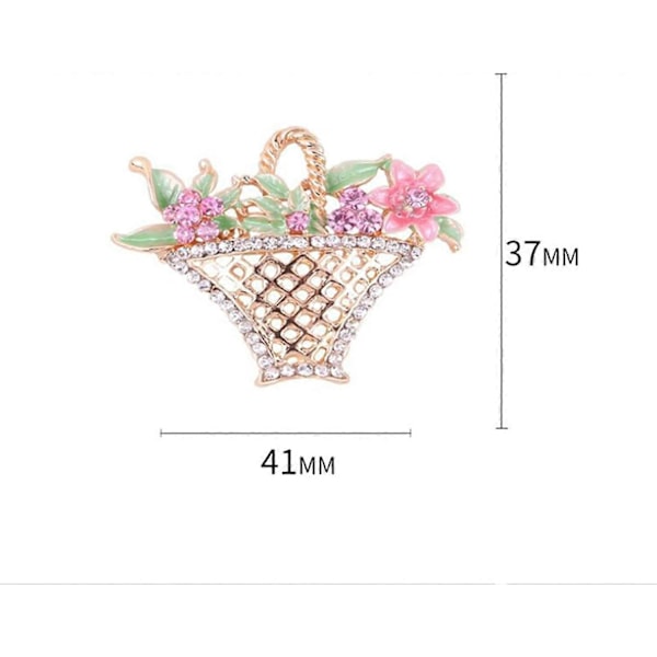 Blommig Resin Corsage Brosch - Dekorativ Nål för Klänningar/Jackor