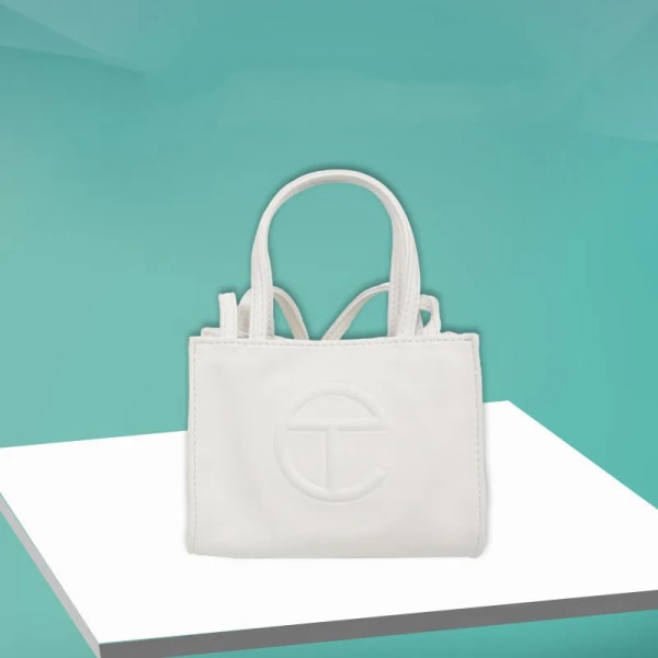 Telfar Telefonväska Dammode Texture Tote Bag White Mini