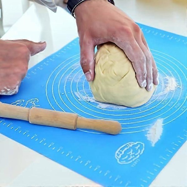 Silikon Bakmatta Halkfri Non-Stick för Bakning Degmatta 51 x 41 cm