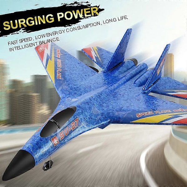 (Gul) HW28 (SU27) RC-plan för barn 2,4 GHz 2,5-kanals fjärrkontrollflygplan EPP-skum RC-glidflygplan - Gul Yellow