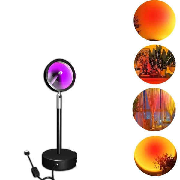 Solnedgangslampe LED Natlys med Smart App-kontrol