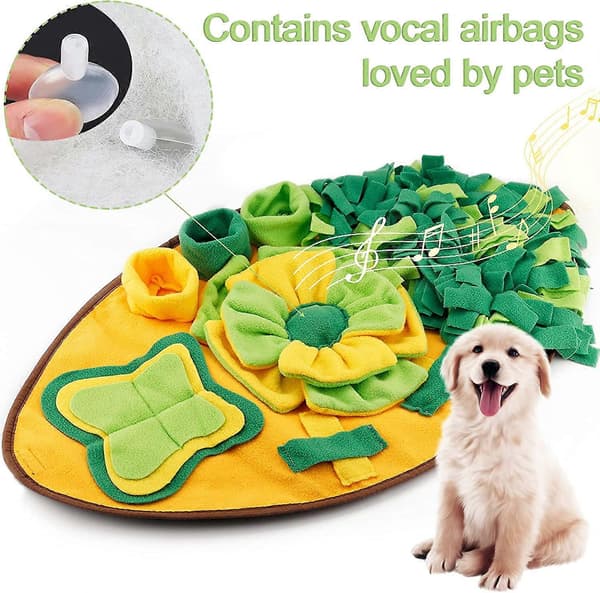 Snusematte 70*40cm Hundetrenere Puslespill Gravematte Sakte Fôring Smart Leke Hund Snusematte Stressreduserende Sammenleggbart Teppe Sklisikker-Vaskbar