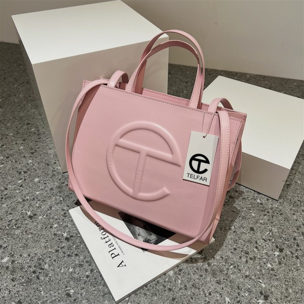 Telfar Väska Kvinnlig godis färg axel messengers wrap Small 20cm pink