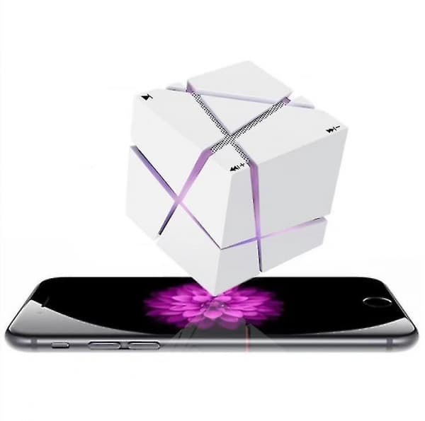 Qone Magic Cube Fargerik Trådløs Bluetooth-høyttaler med mikrofon og håndfri funksjon
