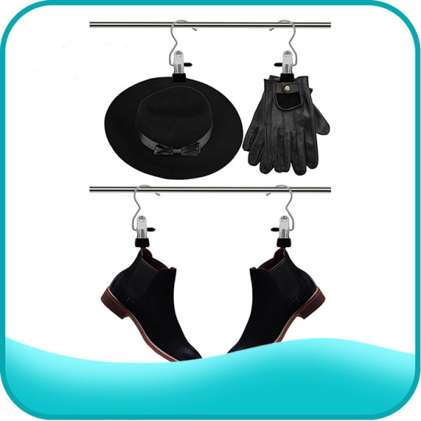 Clamp Hangers with Non-Slip Adjustable Clips for Pants Skirts