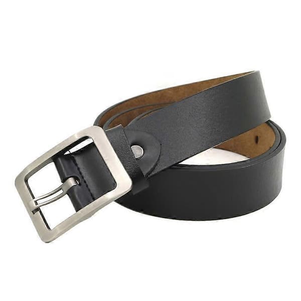 38mm Fullnarvet Skinnbelte med Spenne i Vintage Stil