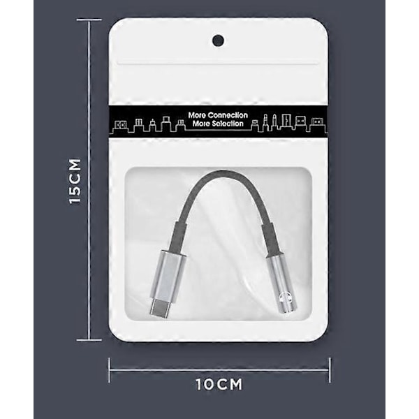USB C Jack 3.5mm Adapter - Audio Converter til Samsung Galaxy S20, Note 20, iPad Pro og mere