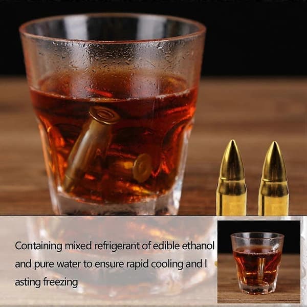 Whiskey Stenar Återanvändbara Isbitar 6ST Rostfritt Stål Återanvändbar Isbitsform med Bas, Isbitar, Whiskey Isbitar Whiskey Frysar Isbit Mo