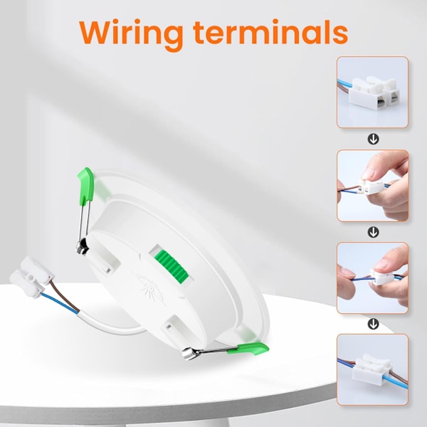 12 st 7w Vit LED Downlight Infällda Taklampor Smal Spot Light