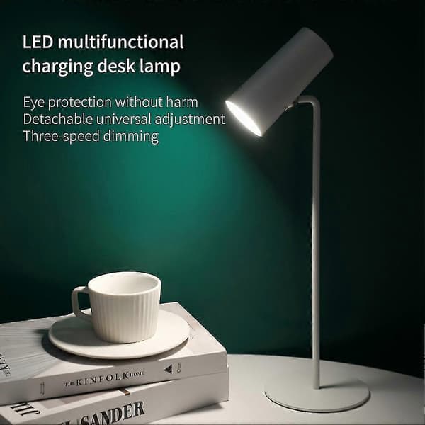 Skrivebordslampe LED Øyebeskyttelse Leselampe Solnedgangslampe Nattlys USB Oppladbar Multifunksjonell Skrivebordslampe