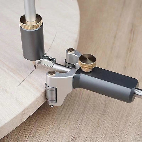 DIY Ridsværktøj Træ Dobbelt Formål Ridsværktøjer Multifunktionelle Tegnelinjer og Buer