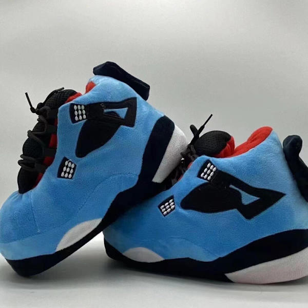 AJ Bomullstofflor, vinter inomhus utomhus tofflor A4 Blue