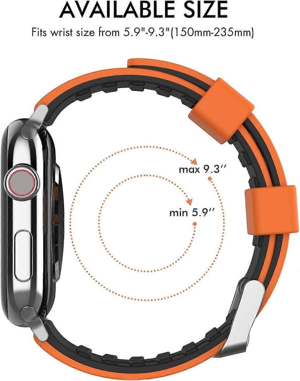 38/40MM/41MM Sort, Marineblå Rem til Apple Watch Series SE 7/6/5/4/3/2/1
