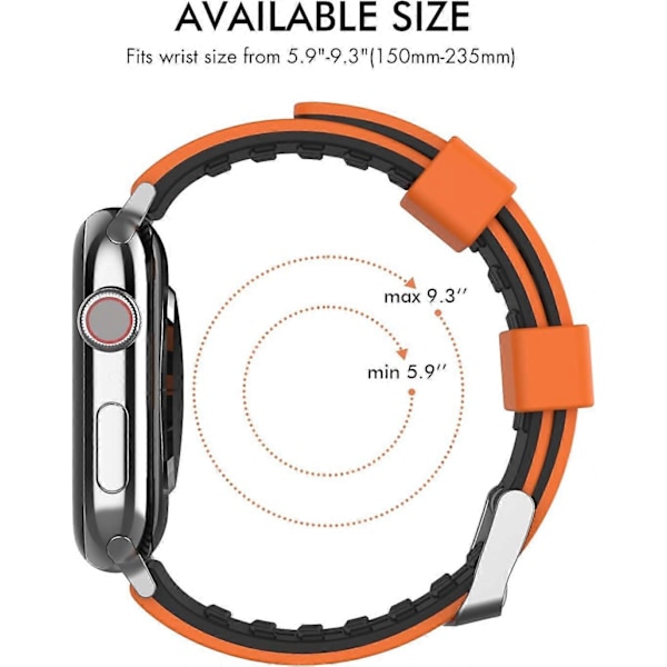 38/40MM/41MM Svart, Marinblå Armband för Apple Watch Series SE 7/6/5/4/3/2/1