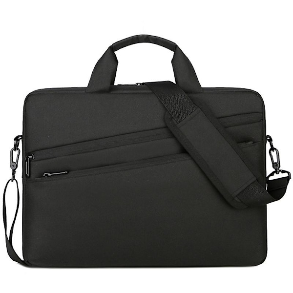 Laptopveske 15 15.6 16 Tommers Dokumentmappe PC-veske Nettbrett Datamaskin Skulderveske, Vanntett Stoff, Lett Robust for Business Casual eller Skole