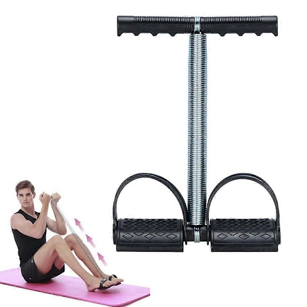 Elastisk Sit Up Træk Reb Fjeder Spænding Fod Pedal Mave Træner Multi Funktionelt Sit up Udstyr