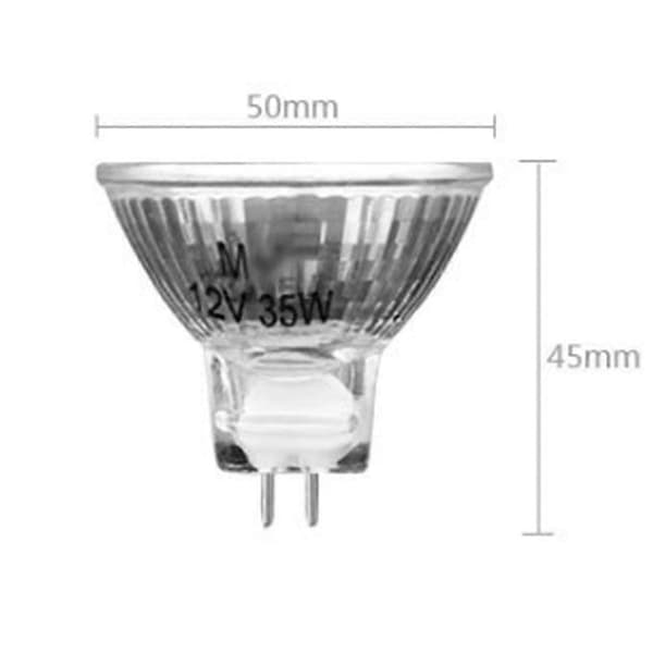 st halogenlampor Gu5.3 Mr16 35w 12v dimbar - varmvit 2800k, 400 lumen