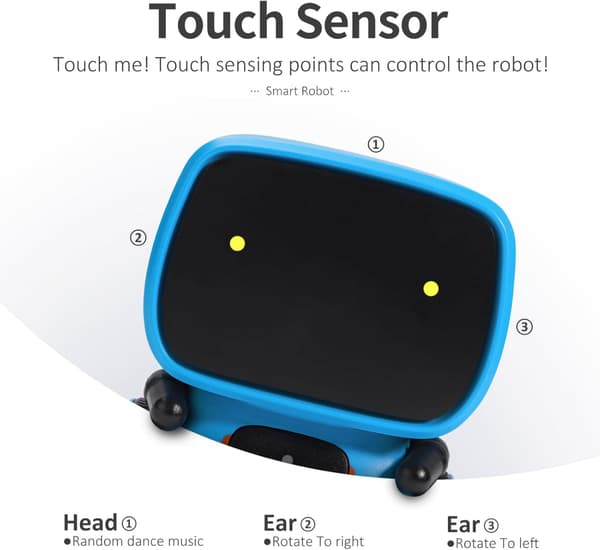 Intelligent Emo Robot, Danse Vokal Kontrol Sensor, Syngende Robot, Dans, Øvelegetøj Til Børn Drenge Og Piger Samtale