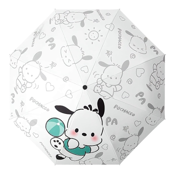 Kawaii Kattunge Paraply - Tecknad Anti-UV Vikbar Design