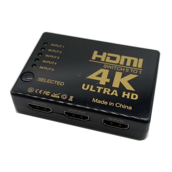 5Port Hdmi Switch Selector 3d 1080p 4k With Remote Controller