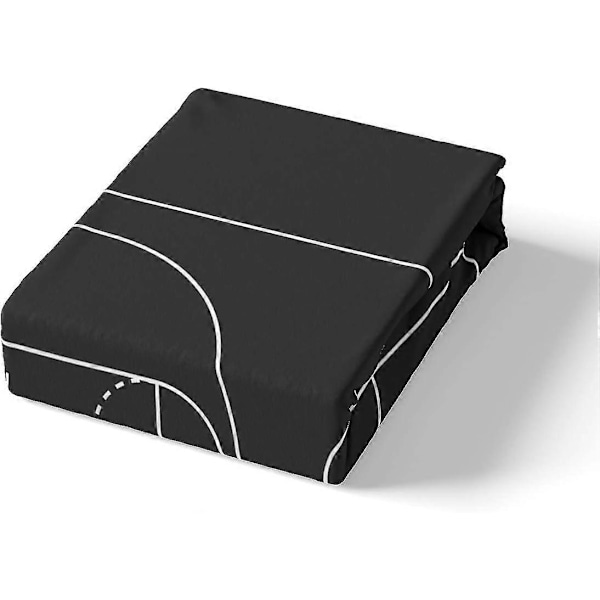 Basketballbane Trykk Sengesett for Barn Enkeltseng (B99L190H40 cm)