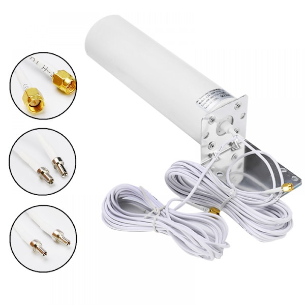4G LTE Antenn SMA Extern Antenn 3G 4G Utomhusantenn 10-12DBi med Dubbel SMA-kontakt för 3G
