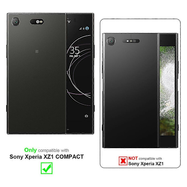 (MØRKEBLÅ FROST) Sony Xperia XZ1 COMPACT Cover Beskyttelsesetui TPU