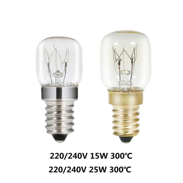 3-pack Pygmy 25W E14 Liten Skruvsockel Mikrovågsugns-/Ugnsglödlampor >300°C