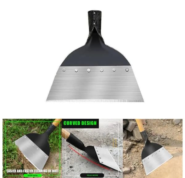 2 st Städspade Utomhus Trädgårdsspade Ogrässpade 26*26cm