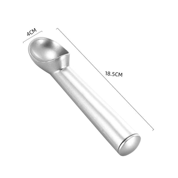 Is-ske, 3-delt sæt, aluminium is-ske, design i ét stykke