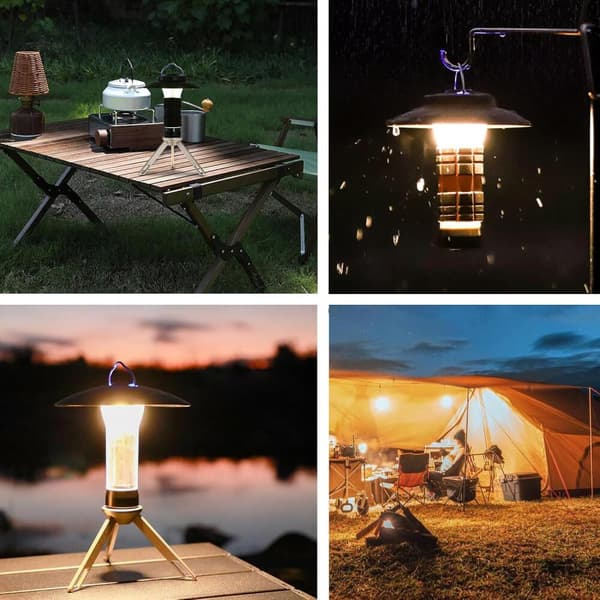 Høj kvalitet helt ny TOMSHOO USB Genopladelig Camping Telt Lanterne Magnetisk