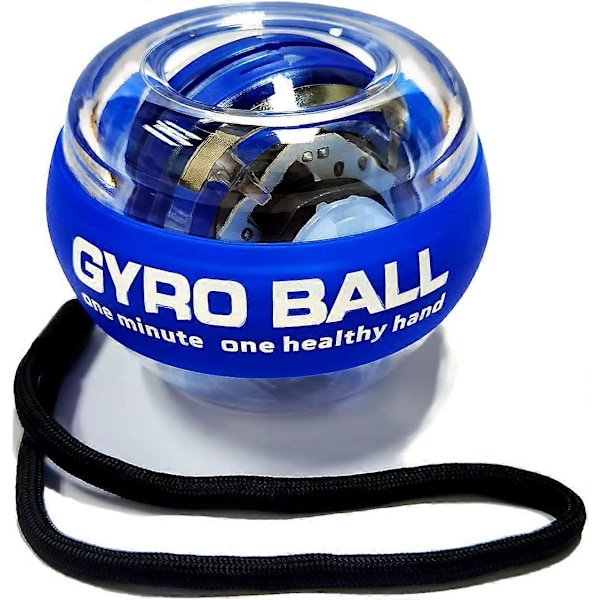 Auto-Start Power Gyro Ball, Metalkuglecenter, Selvlysende Håndleds- og Underarmstræner og Styrker til Træning af Led og Muskler
