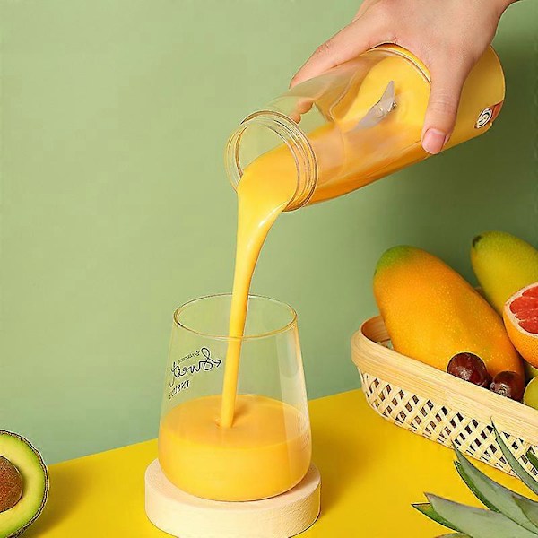 Lille trådløs mini husholdningsjuicer med genopladelig elektrisk juicekop, bærbar juicekop