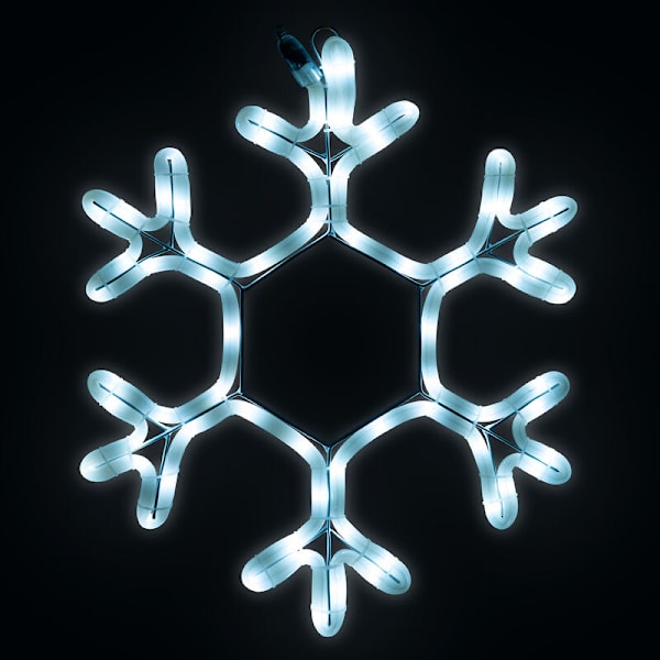 Snøkrystall vinduslys (38 cm)